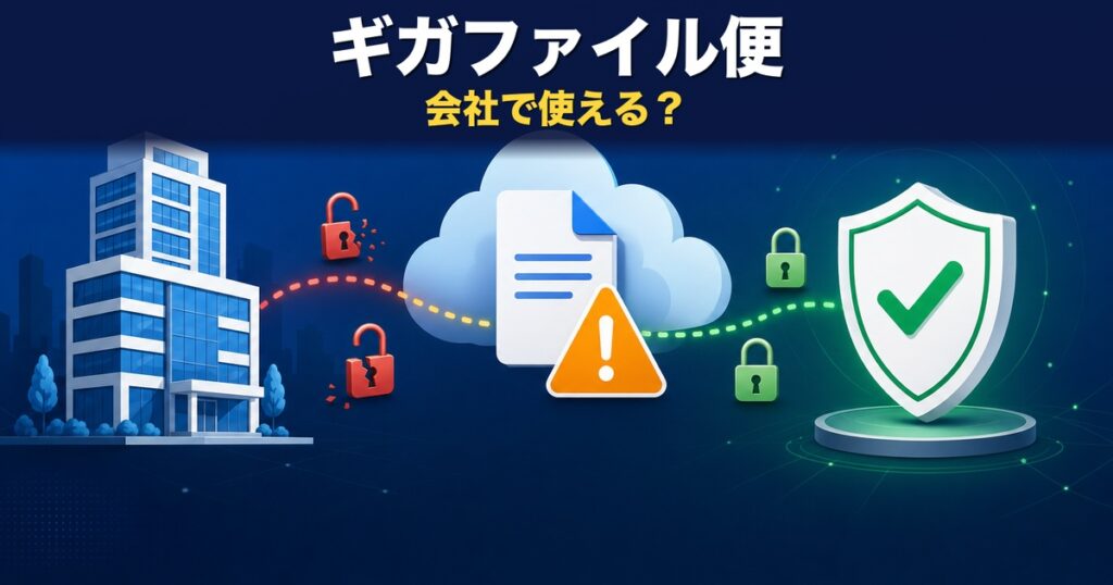 ギガファイル便は会社で使える？法人利用の5つのリスク