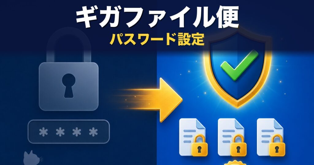 ギガファイル便のパスワード設定方法｜忘れた時の対処と安全に送るコツ