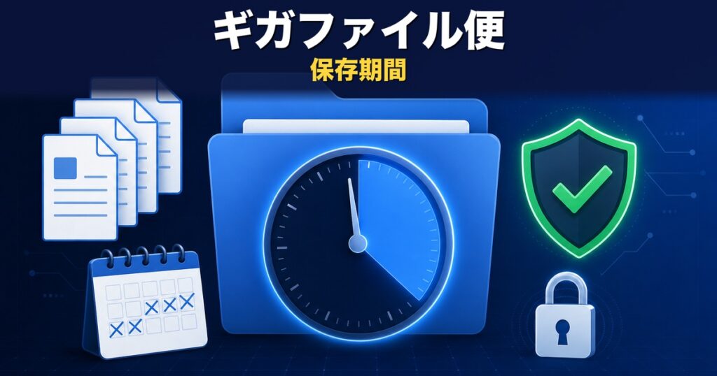ギガファイル便の保存期間は最大100日｜延長・復元はできる？