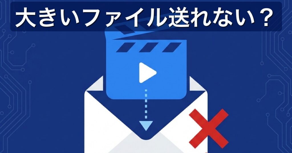 大きいファイルが送れないときの対処法｜原因別に7つの解決策