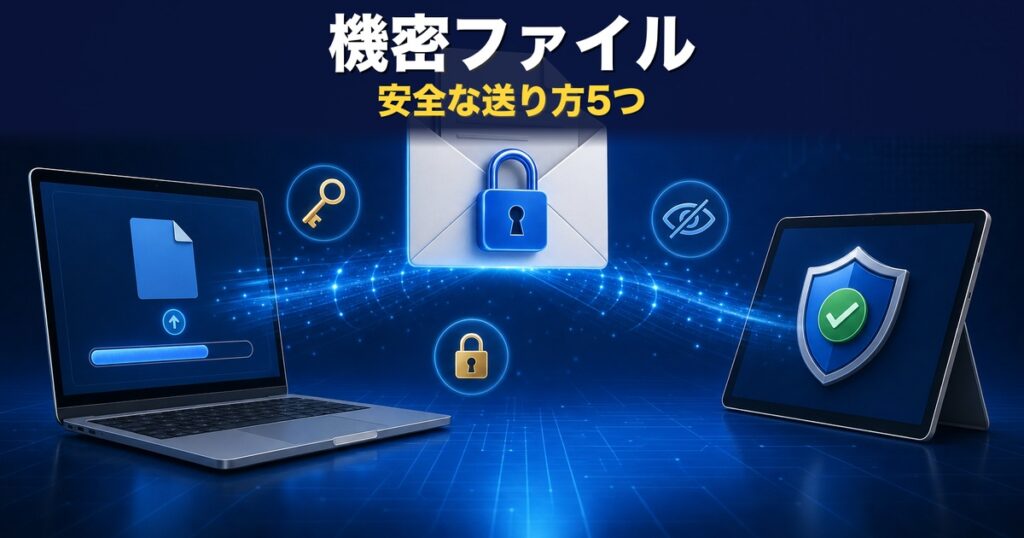 機密ファイルの安全な送り方5つ｜無料でできるセキュリティ対策