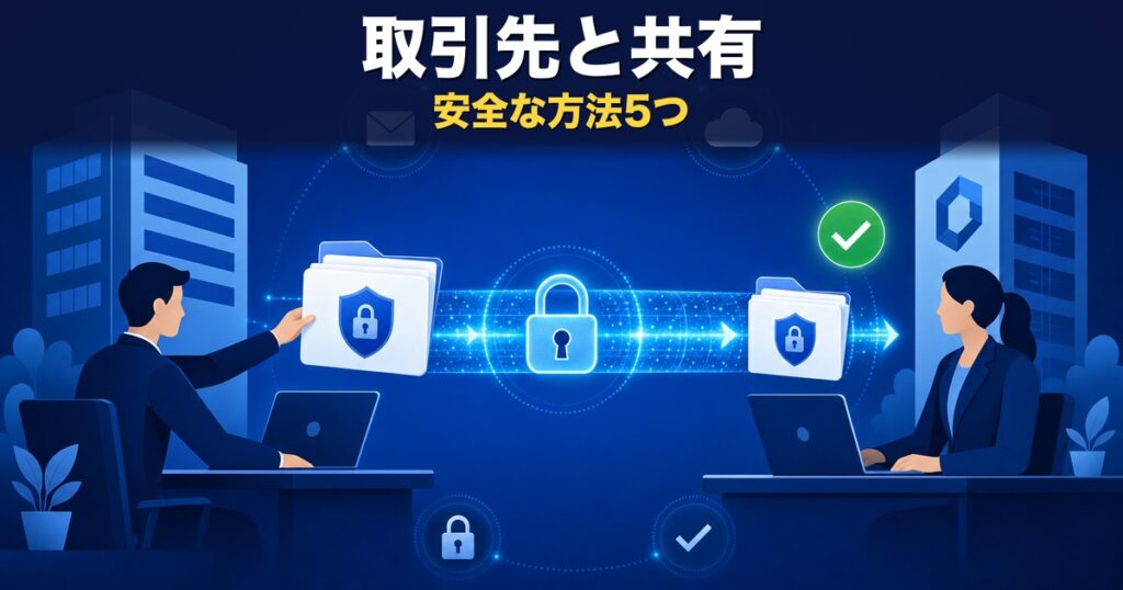取引先とのファイル共有、安全で確実な方法5つ【2026年版】