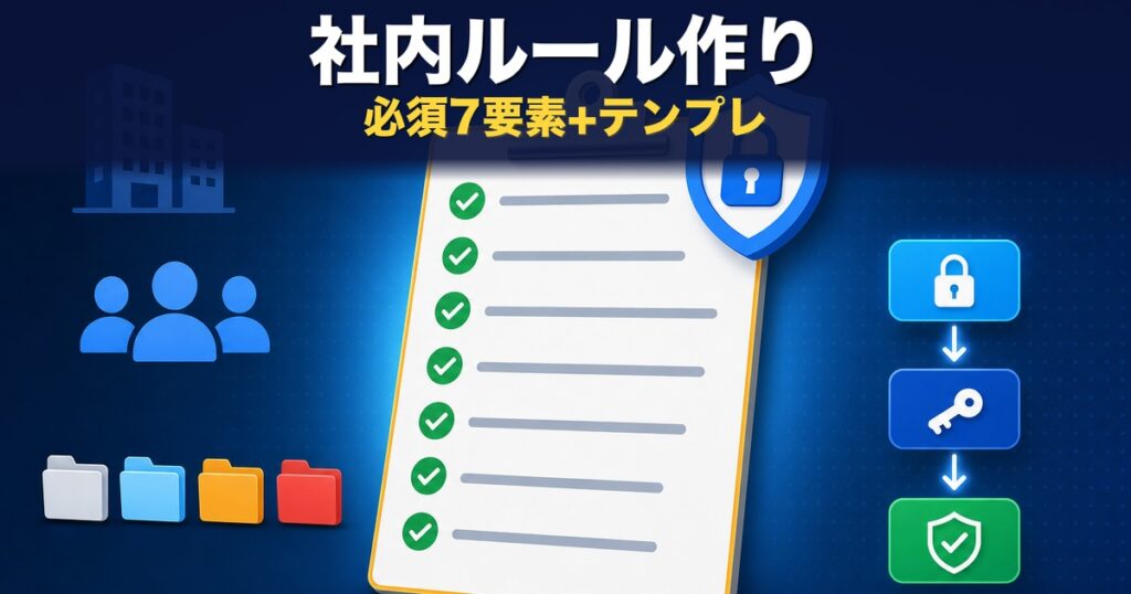 ファイル転送の社内ルール作り｜必須7要素とテンプレ公開