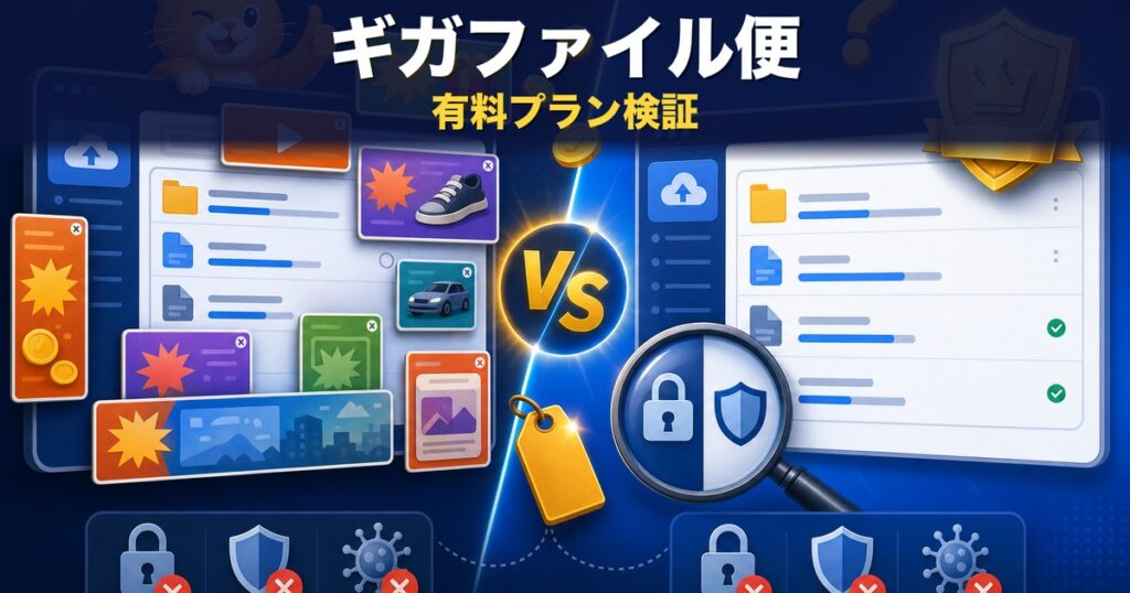 ギガファイル便の有料プランとは？料金・機能を徹底検証