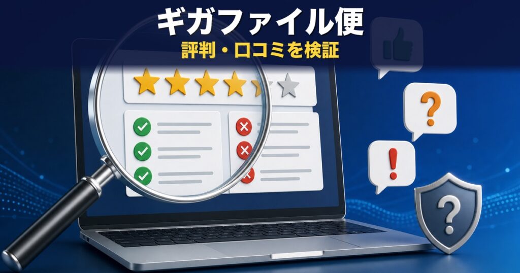 ギガファイル便の評判・口コミを検証｜本当のリスクと代替策