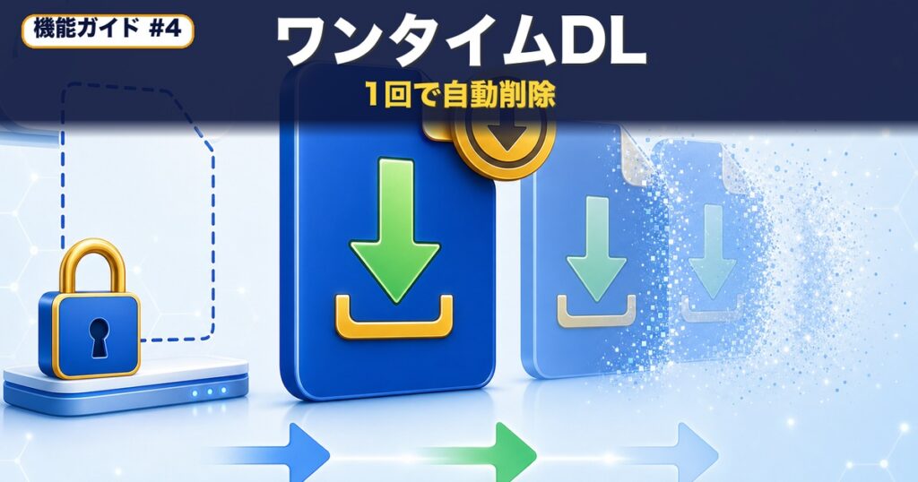 ワンタイムダウンロードとは|1回限りでファイルを送る方法