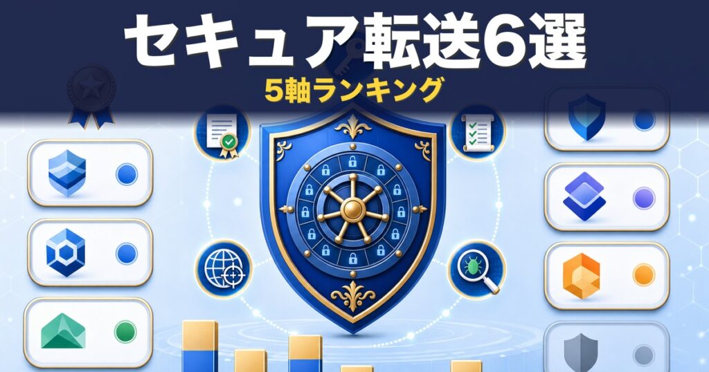 セキュアファイル転送サービス6選｜5軸で運営者比較【2026年版】