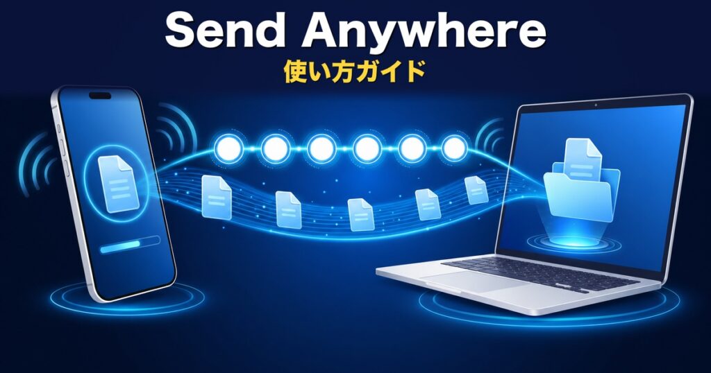 Send Anywhereの使い方｜6桁キーの送り方と注意点