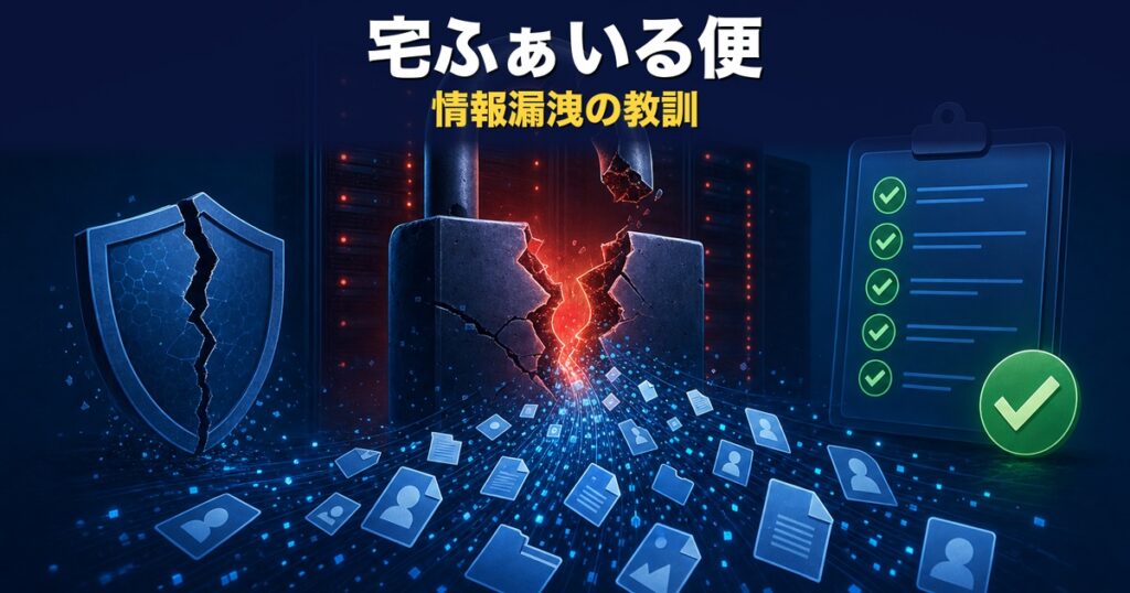 宅ふぁいる便事件の教訓｜480万件の情報漏洩から学ぶファイル転送の安全対策