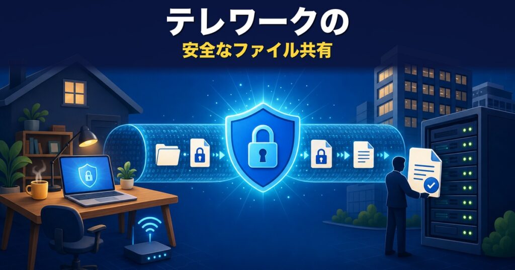 テレワークのファイル共有｜安全に運用する方法と選び方