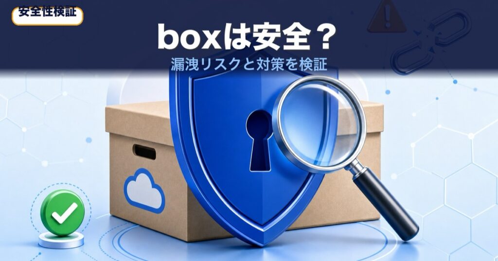 boxは安全？情報漏洩リスクと対策を運営者が検証