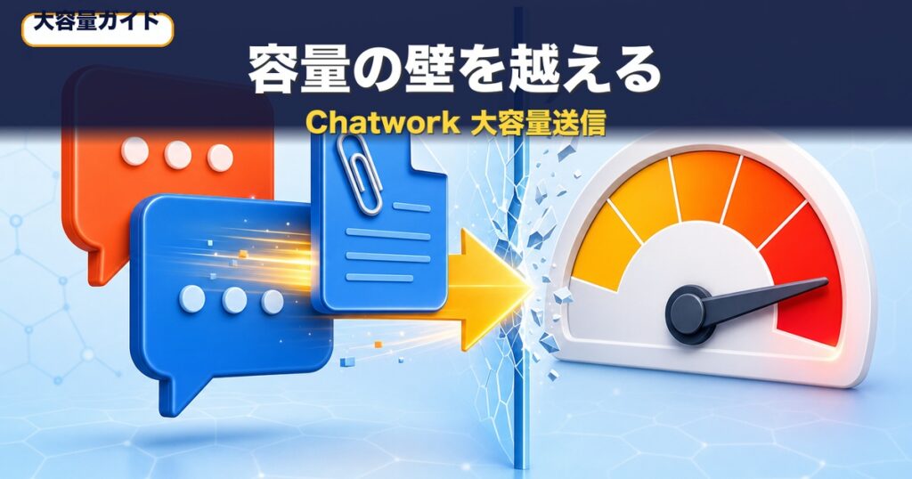 Chatworkで大容量ファイルを送る方法｜容量制限の対処