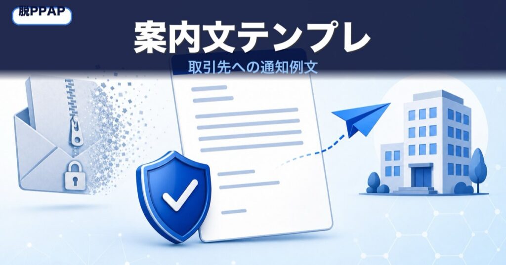 脱PPAPの案内文テンプレート｜取引先への通知例文