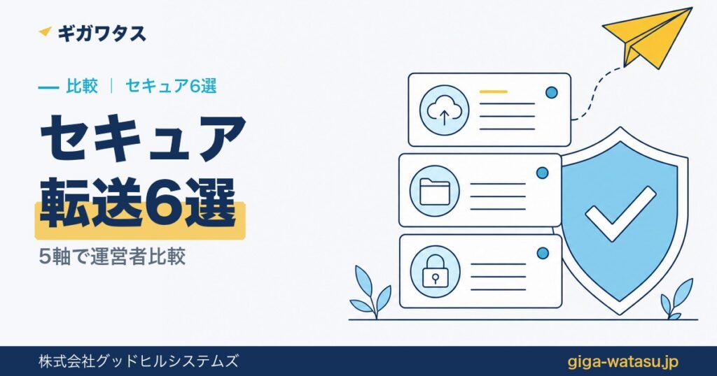 セキュアファイル転送サービス6選｜5軸で運営者比較【2026年版】