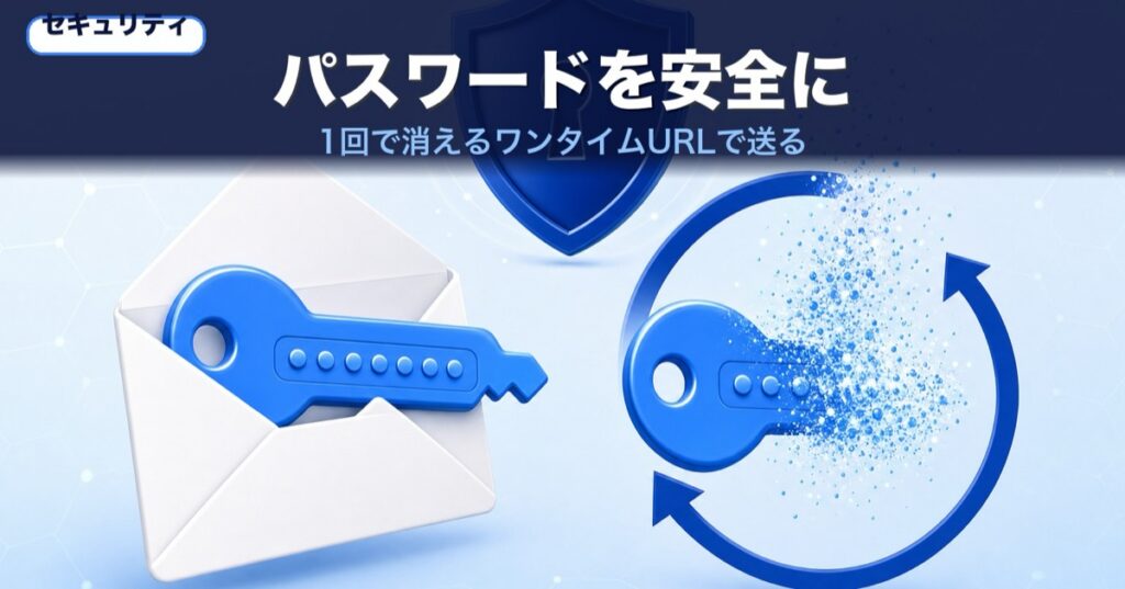 パスワードをメールで送るのは危険｜別送の意味と安全な渡し方