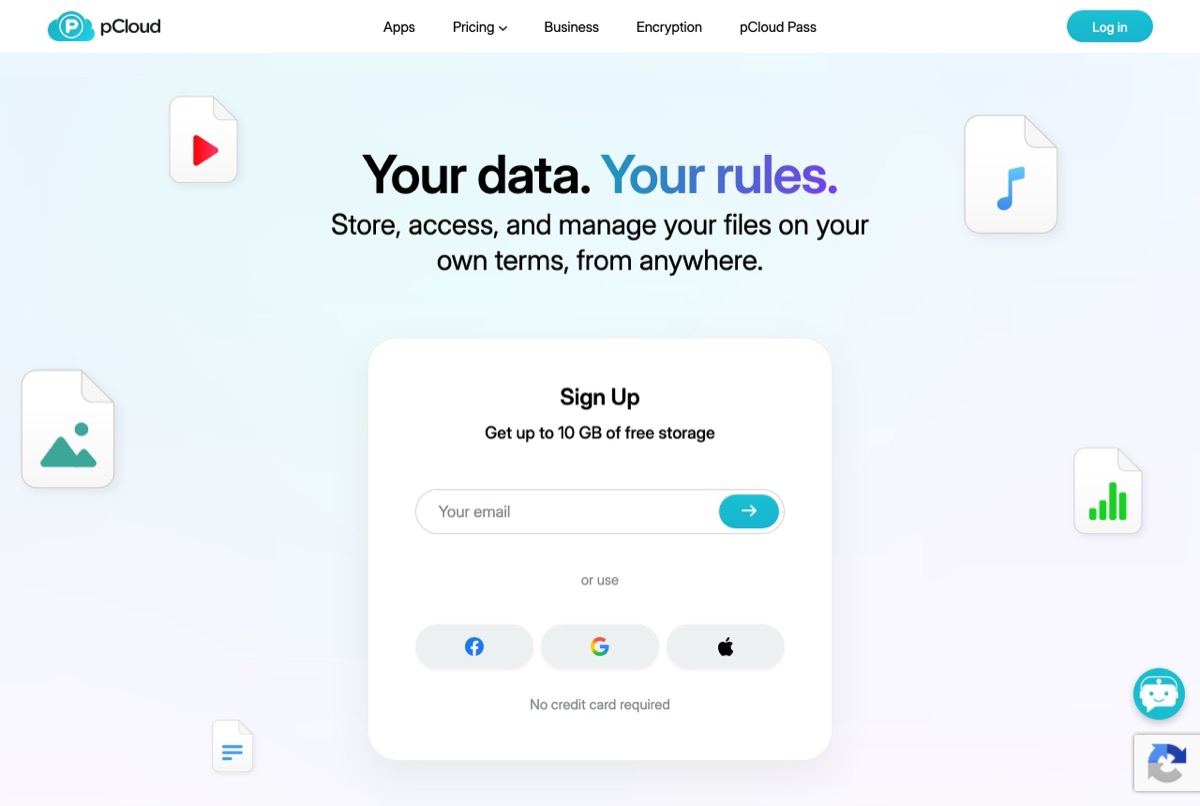 pCloudの公式トップページ — スイス拠点のクラウドストレージ。無料10GBから使える